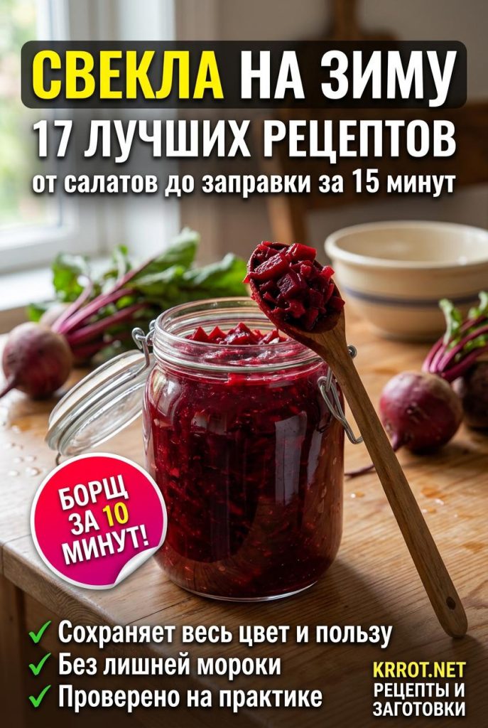 Готовим свеклу на зиму