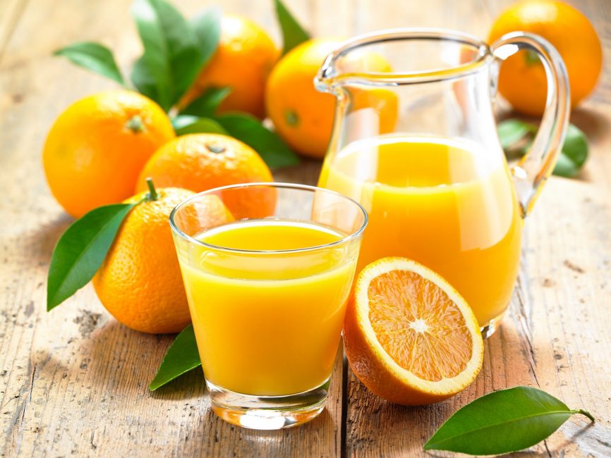 свежий апельсиновый сок