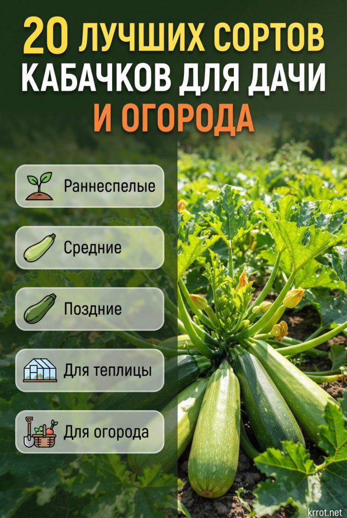 20 сортов кабачков