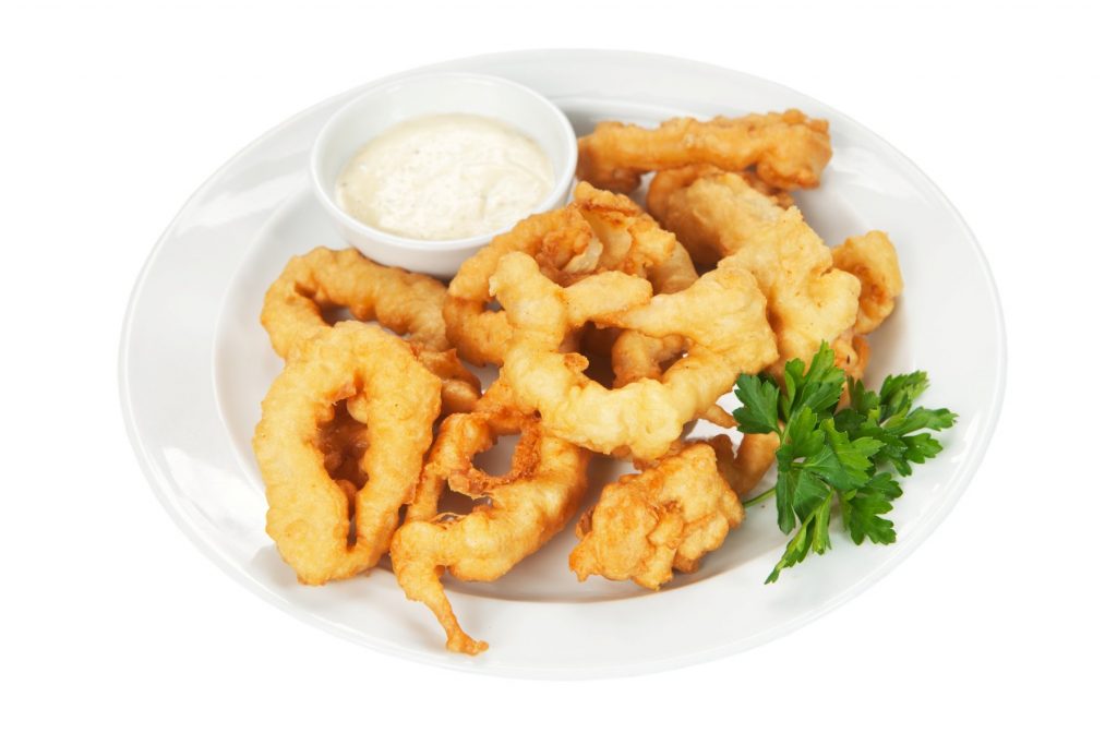 Кальмары в панировке