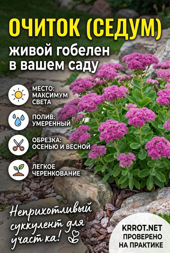 Очиток посадка и уход