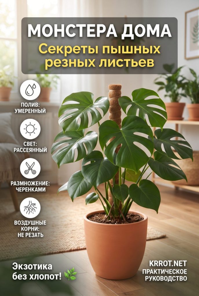 Монстера домашняя как выращивать