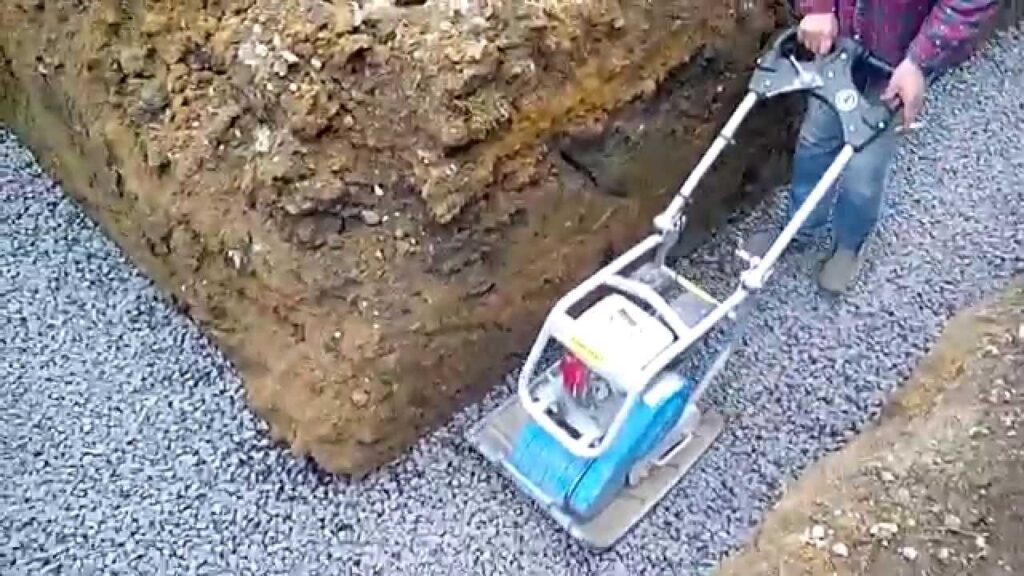 Укладка щебня