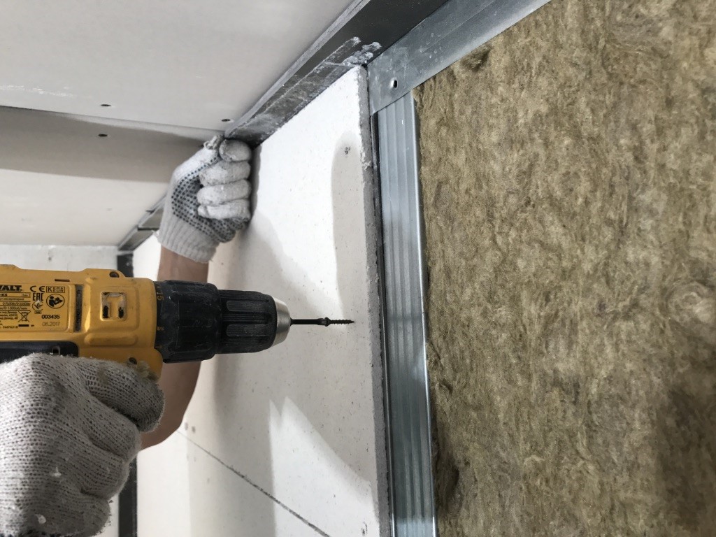 Крепление гипсокартона