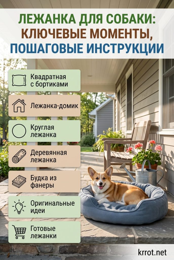 Лежанка для собаки