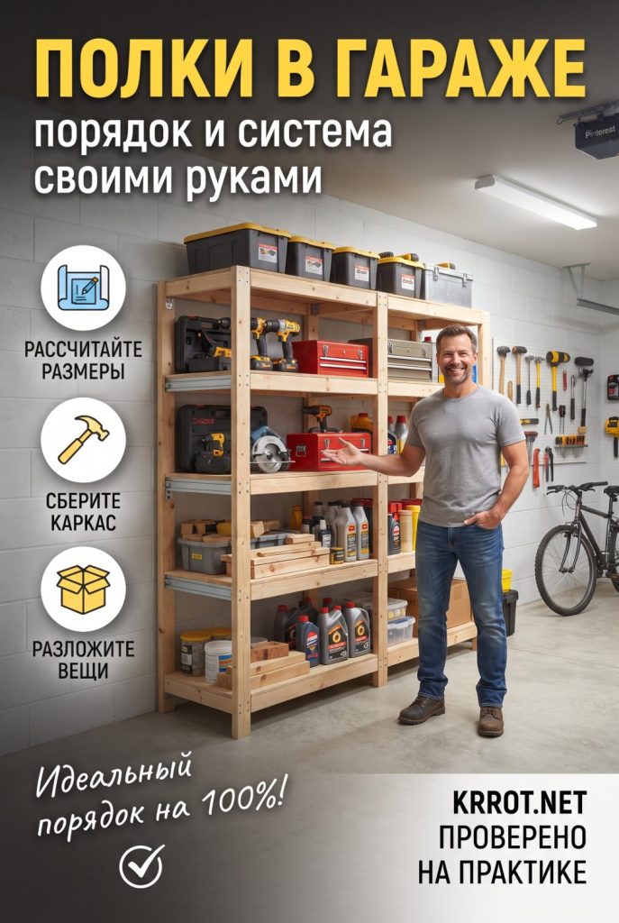 Полки в гараже своими руками