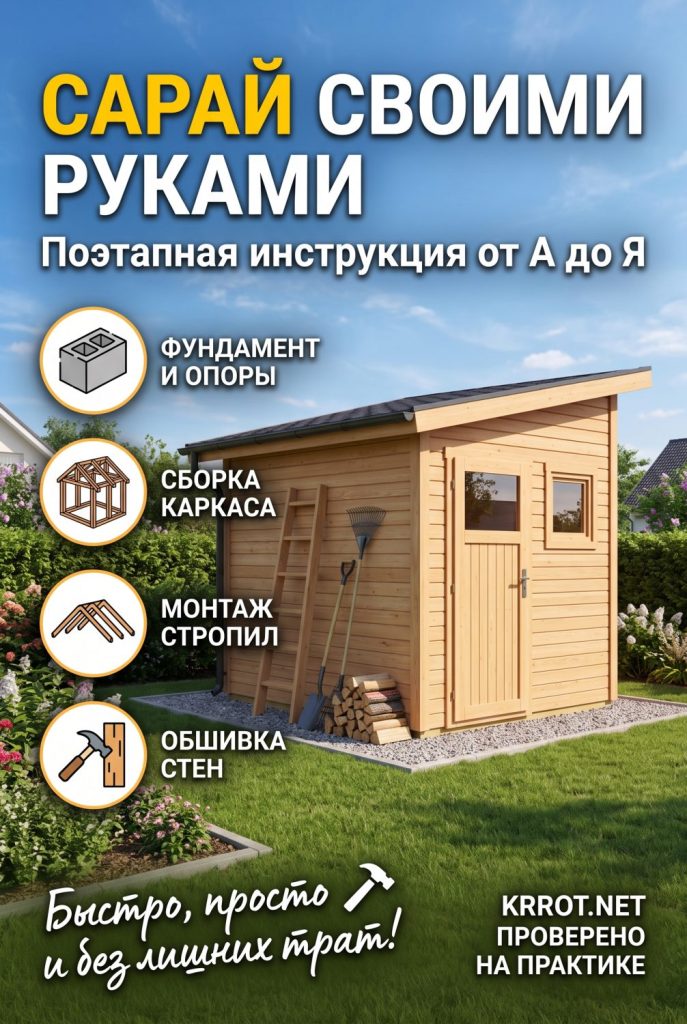 Сарай устройство с фундаментом и без