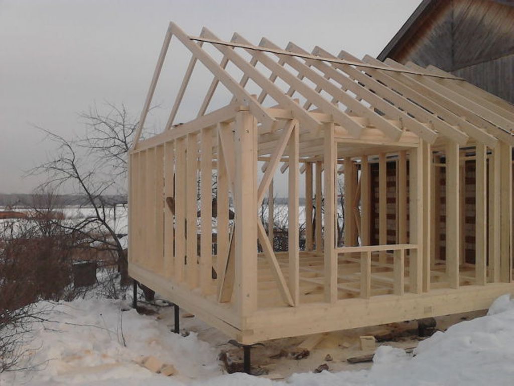 Пример каркасного сооружения