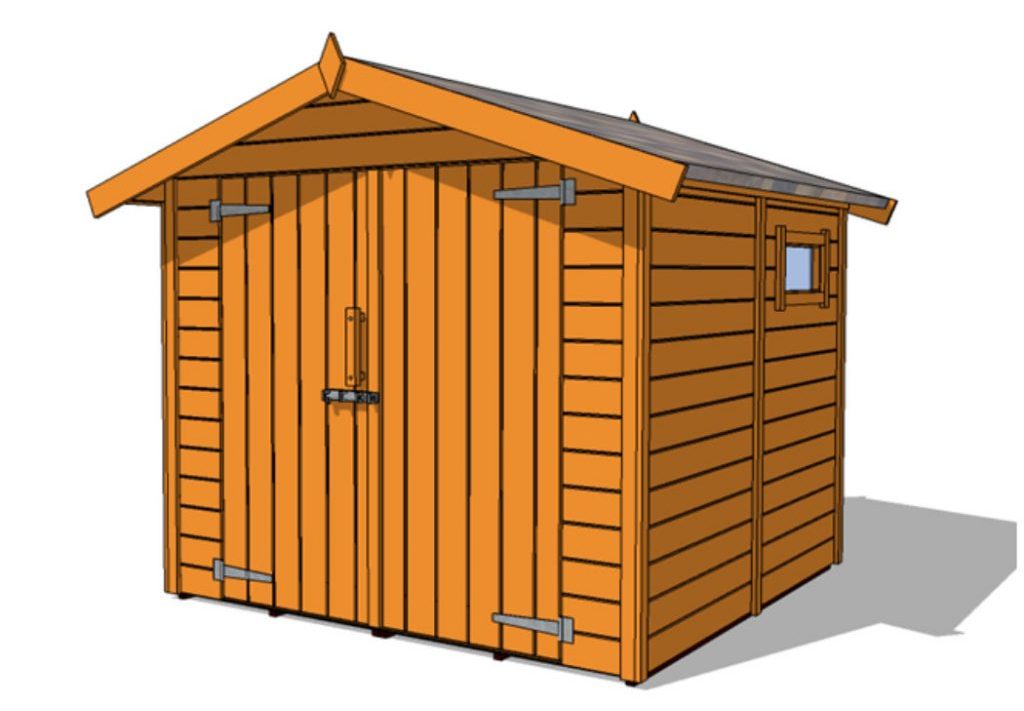 Деревянный сарай