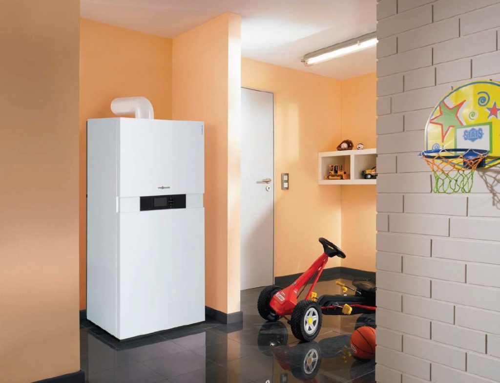 Установленный котёл