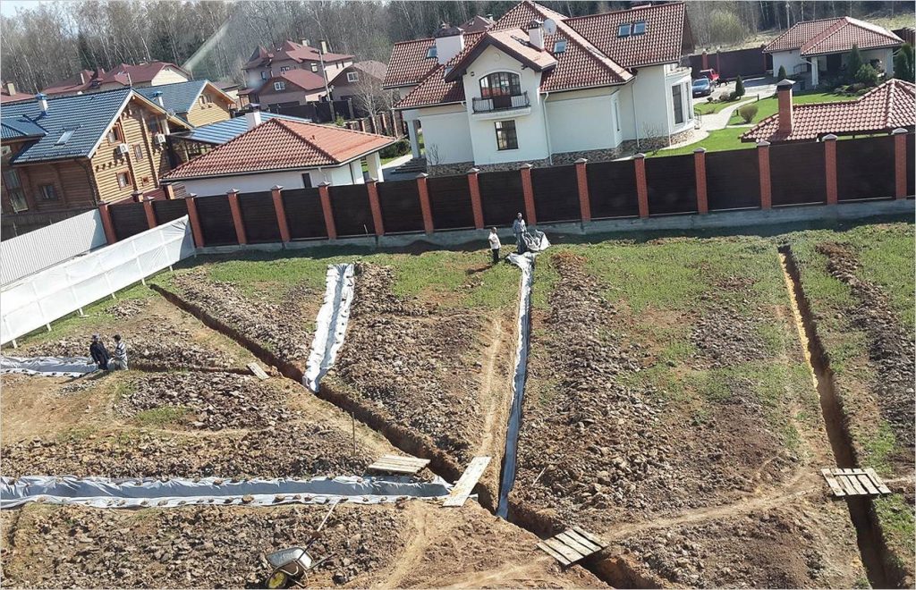 Метод укладки дренов «ёлочкой»