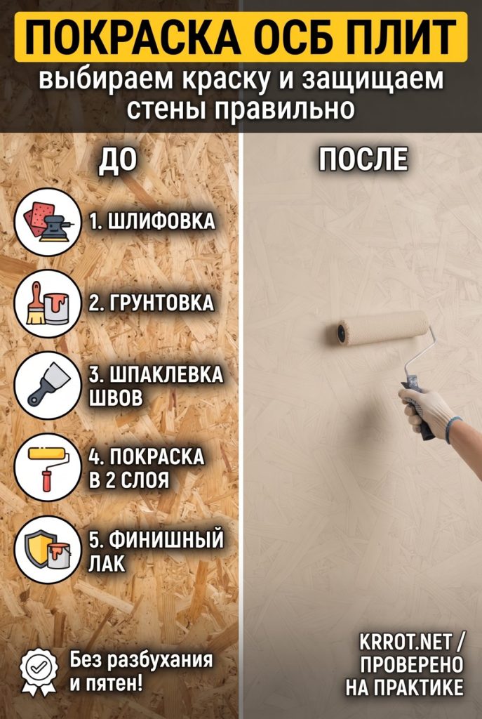 Чем и как покрасить ОСБ