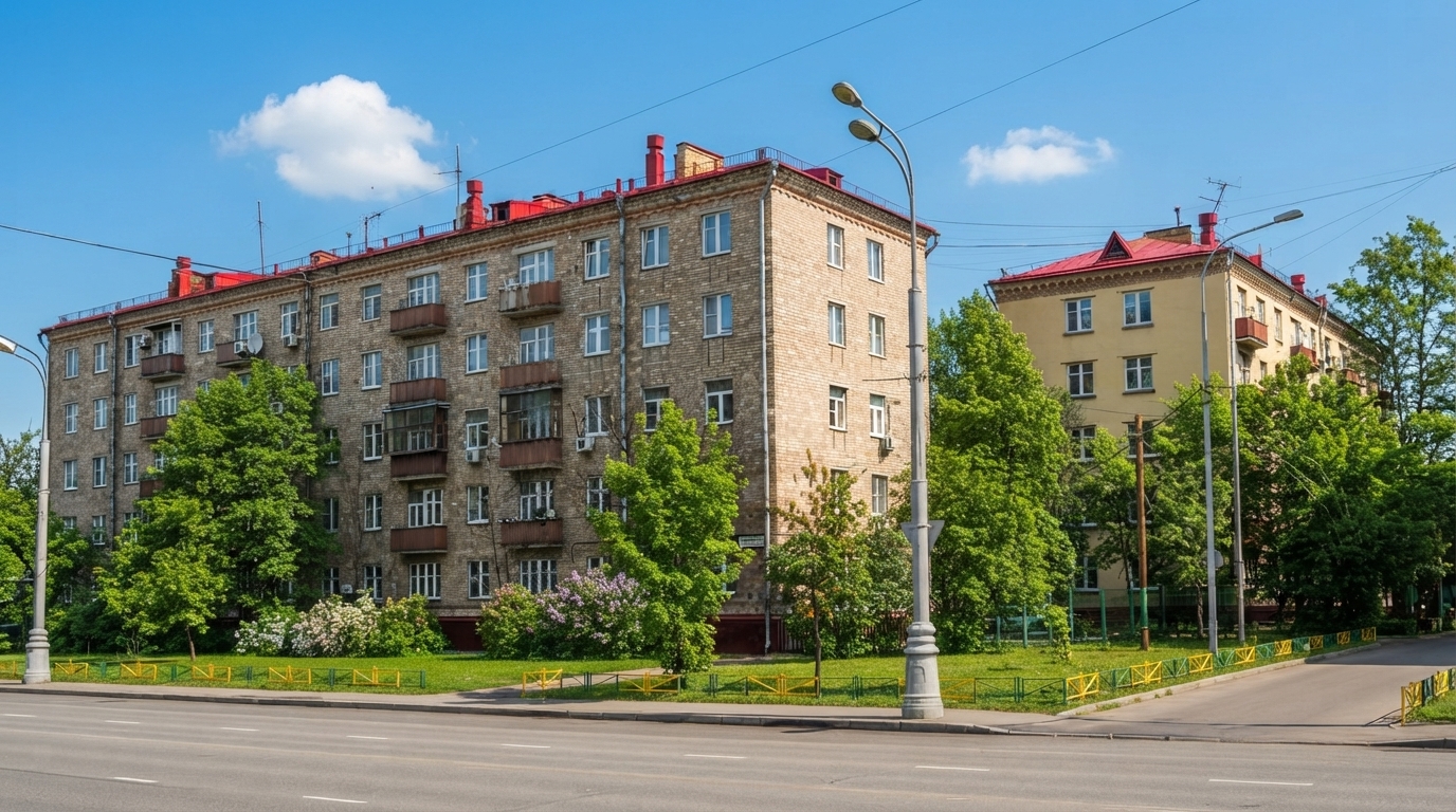 Хрущевка летом