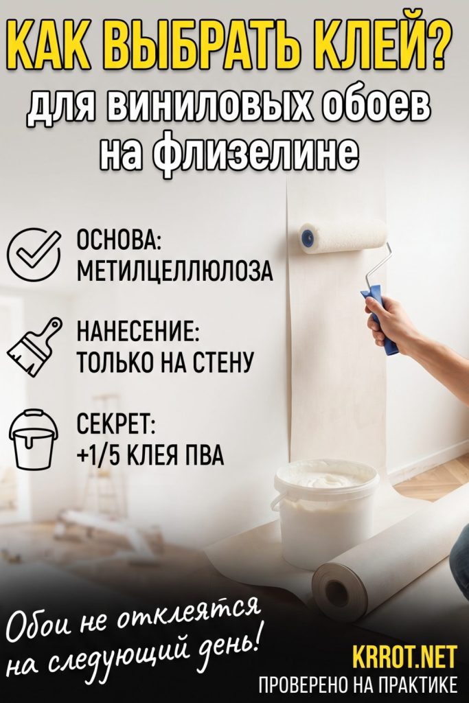 Как выбрать клей для виниловых обоев