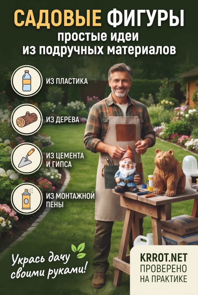 Садовые фигуры своими руками