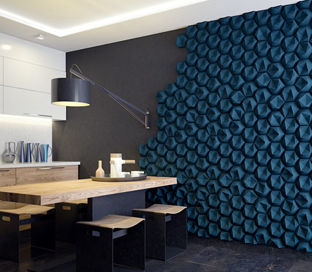 Декоративное панно из элементов отделки