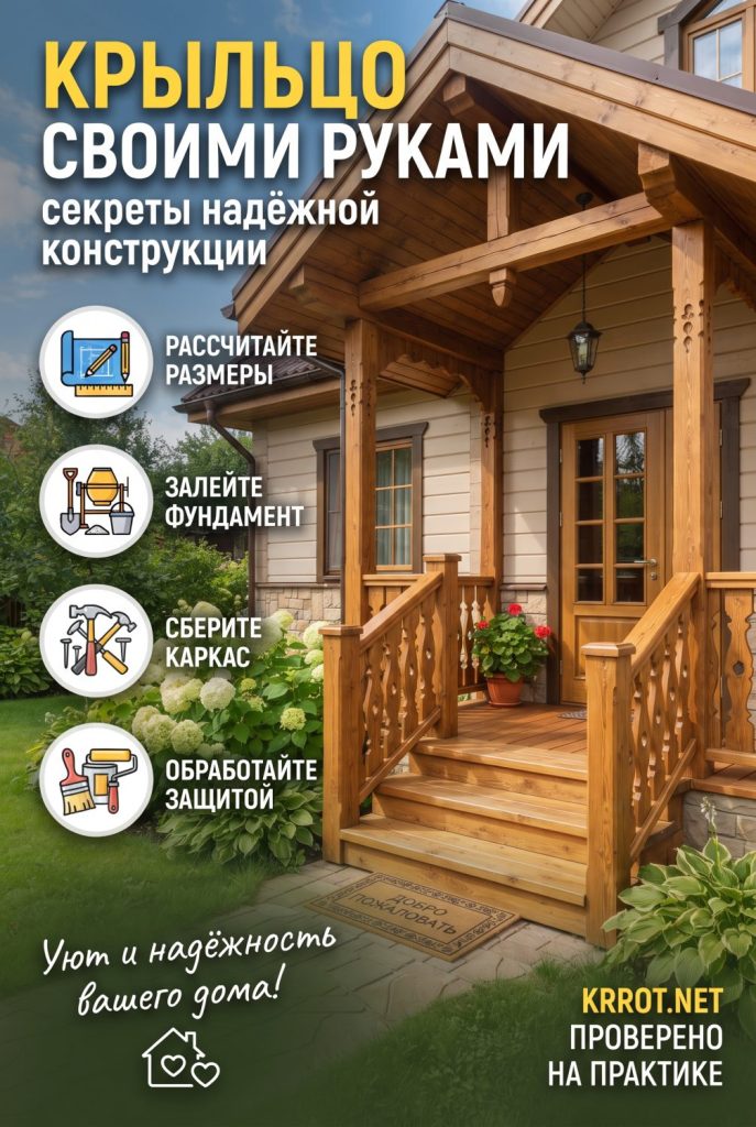 Крыльцо пристроенное к дому своими руками