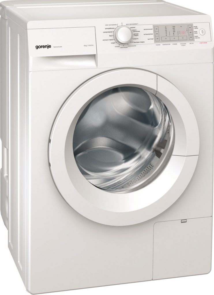 Простая и надежная техника для домашней стирки. Бак на задней панели компактный и не занимает много места. Надписи на панели управления сделаны на русском языке, выбор режима работы проводится вращением кнопки. Экран с параметрами работы не предусмотрен