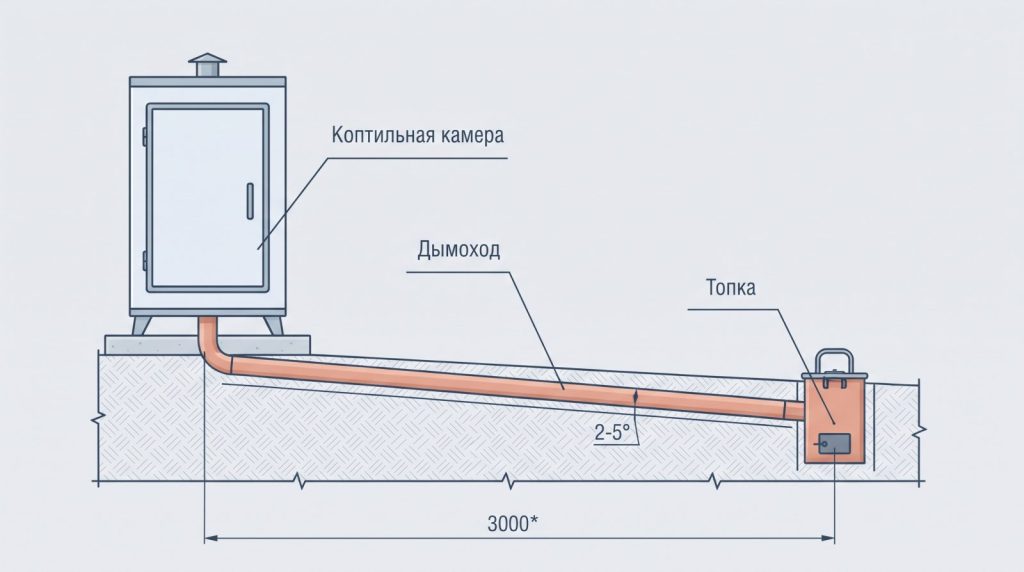 Чертёж самодельной коптильни