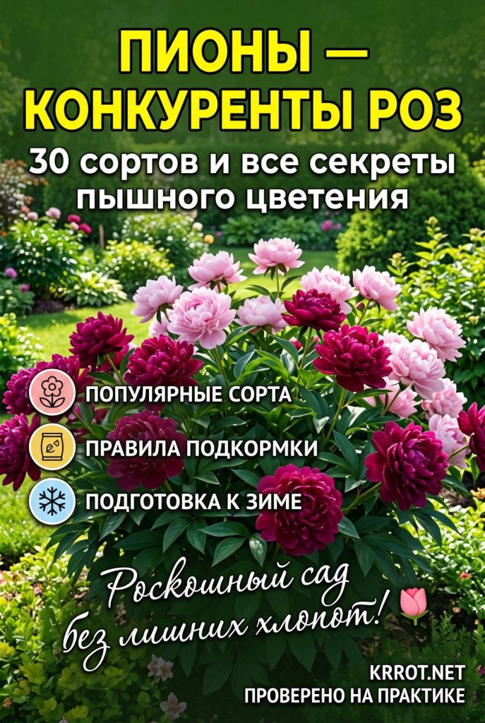 Лучшие сорта пионов с фото и уход за ними
