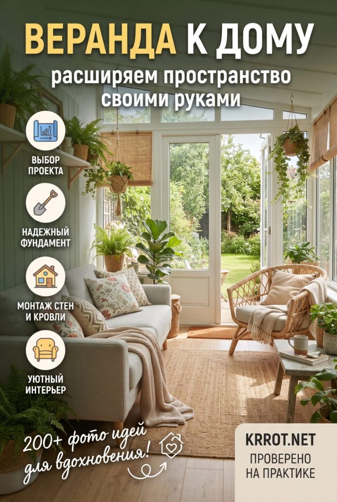 Веранда к дому своими руками