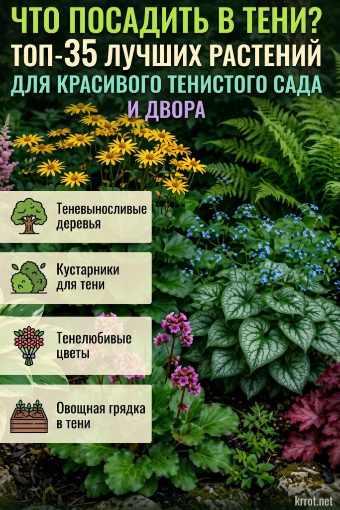 Лучшие тенелюбивые растения