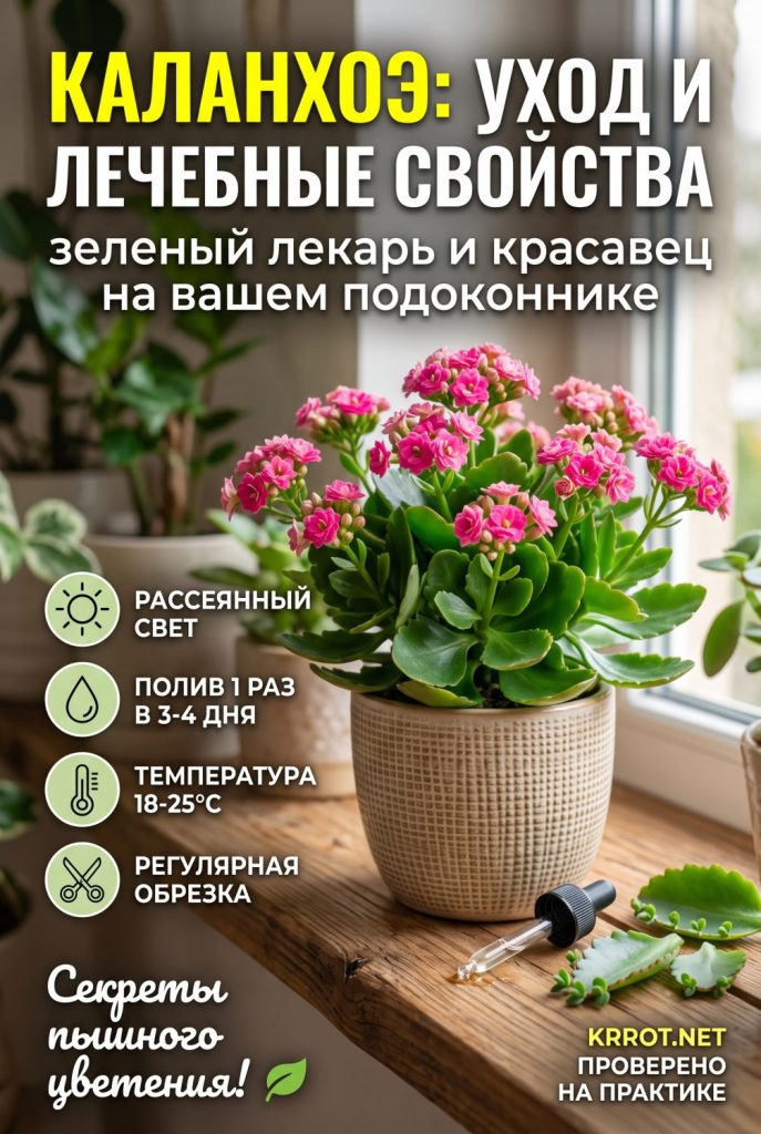 Каланхоэ - уход, пересадка, размножение, удобрение