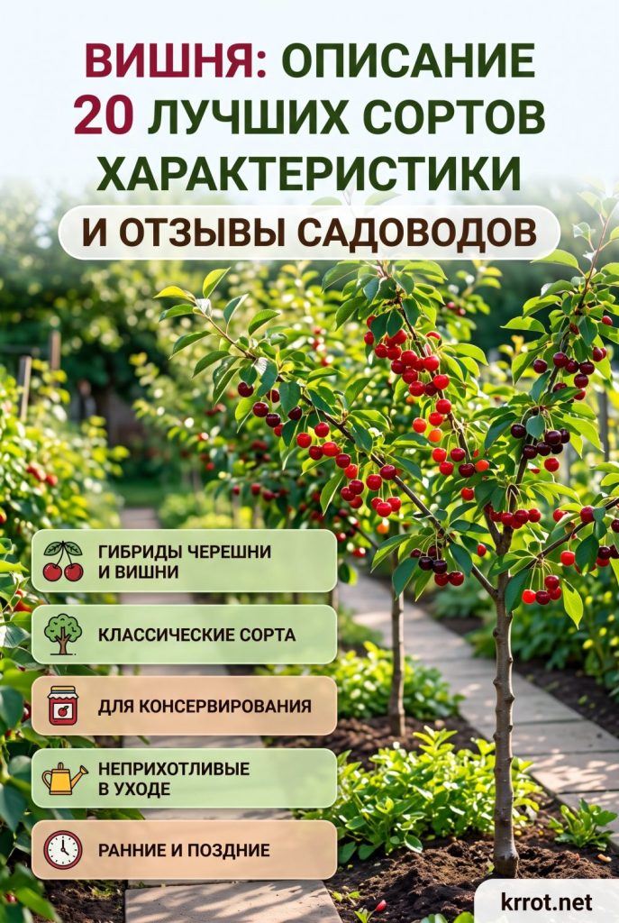Описание сортов вишни