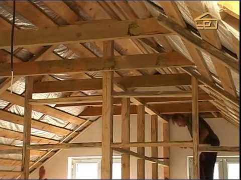 [ВИДЕО] Как обустроить помещение под крышей дома