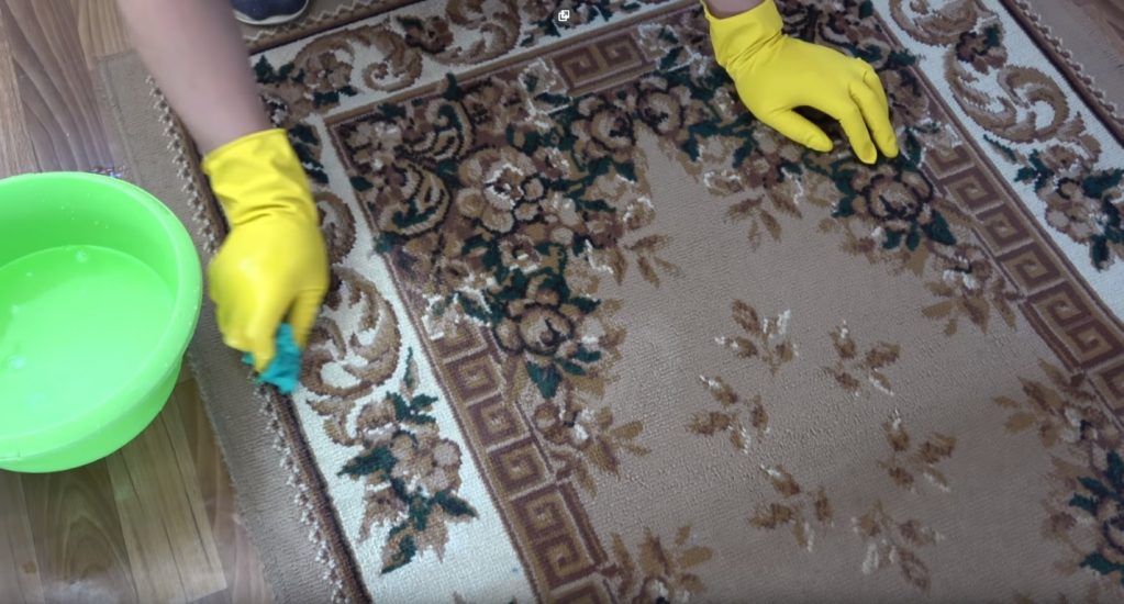 Подготовка к ковровой чистке