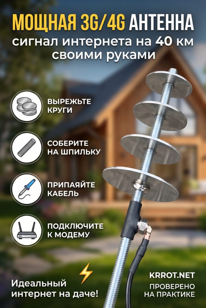 4G антенна своими руками мощная