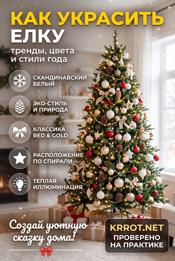 100 идей как украсить елку в 2026 2027 году