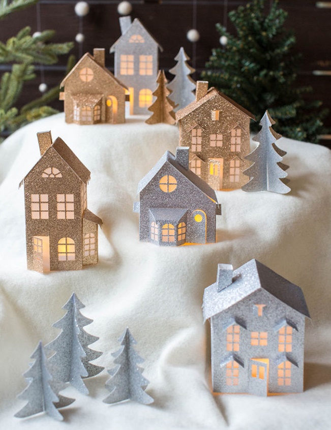 Игрушечные домики из бумаги