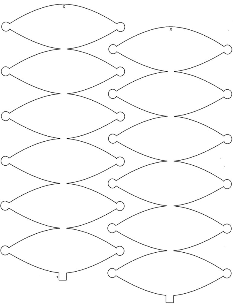 Шаблон для вырезания деталей