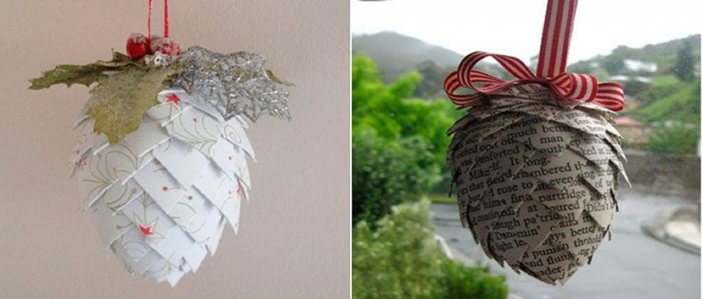 Бумажная шишка