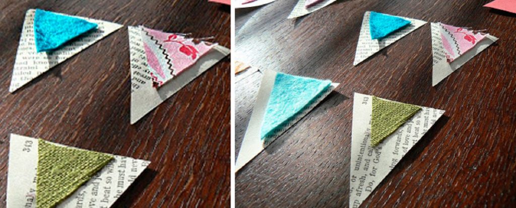 Флажки из ткани