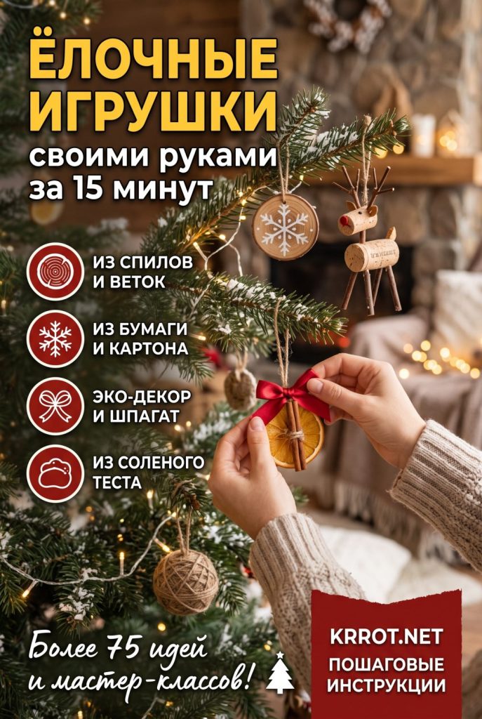 Ёлочные игрушки своими руками идеи
