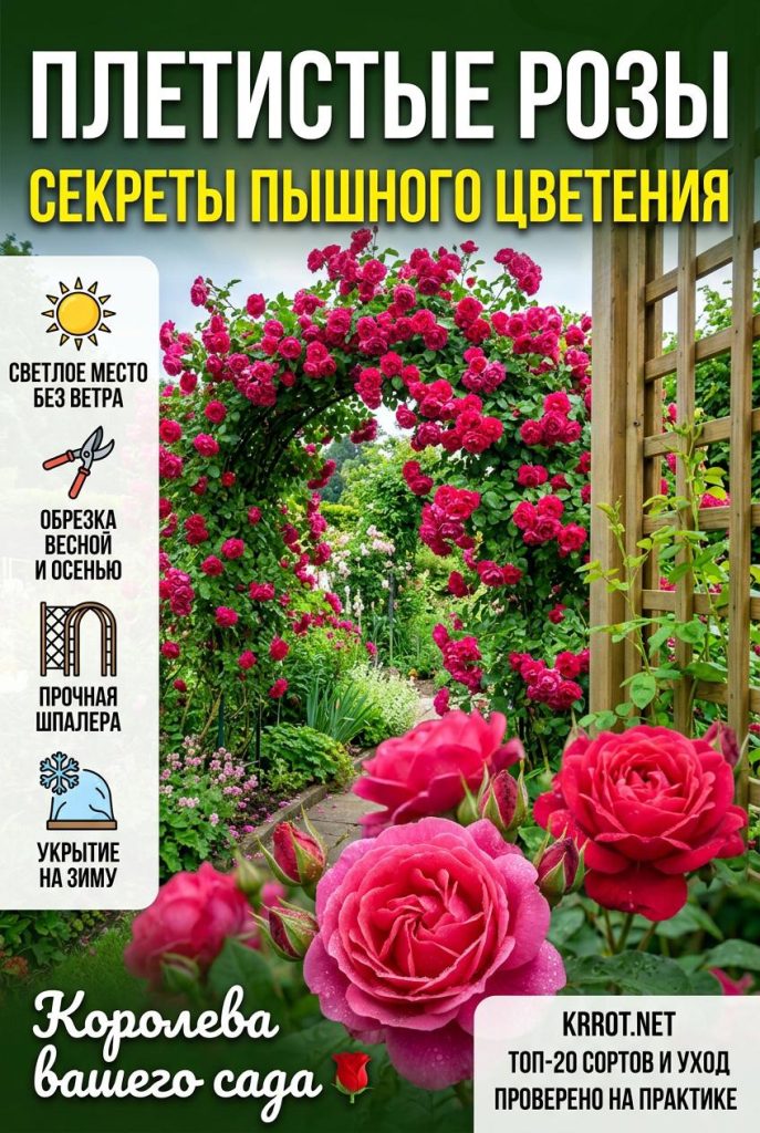 Плетистые розы описание сортов