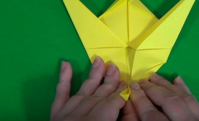 Собираем бумагу по складкам