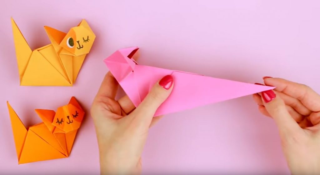 Сгибаем основу пополам