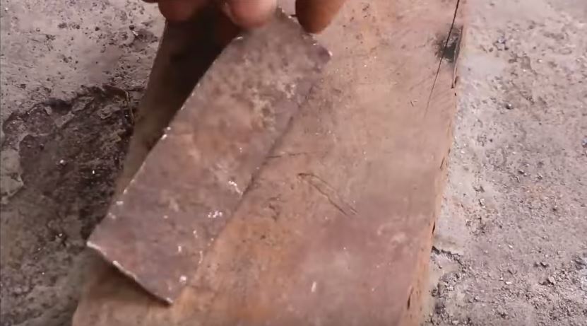 Разравниваем ее