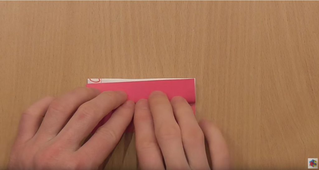 Складываем каждую половину ещё пополам