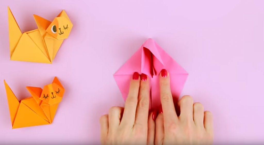 Разворачиваем сделанные загибы