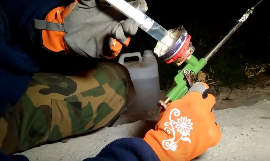 Выдавливаем растворитель