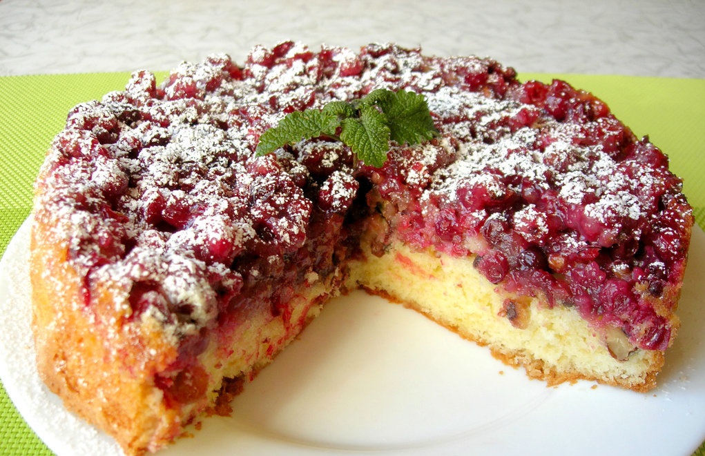 Клюквенный пирог