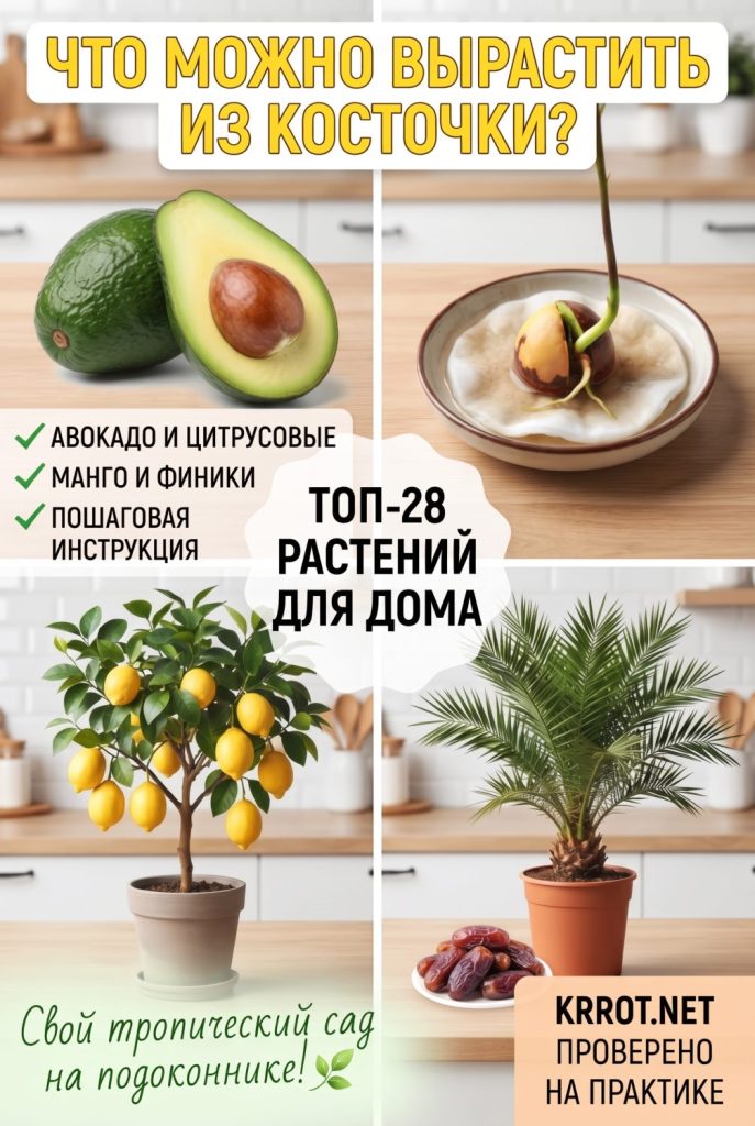 Что можно вырастить из косточки дома