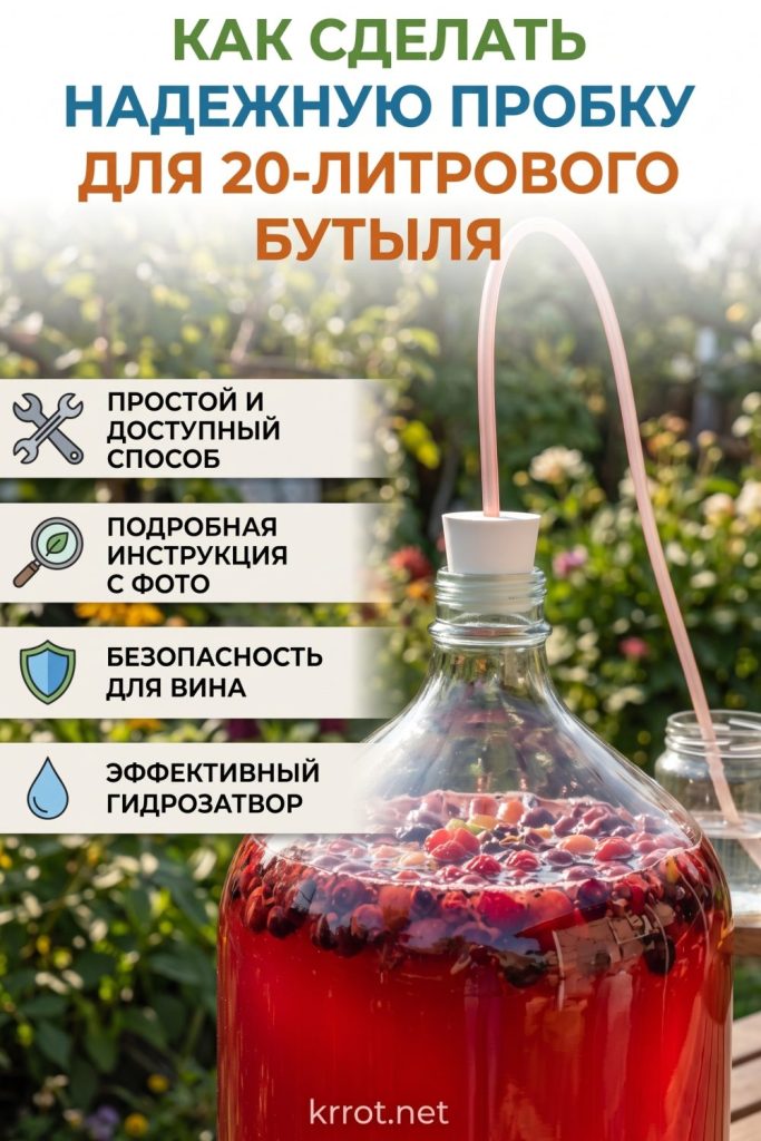Как сделать пробку на бутыль своими руками