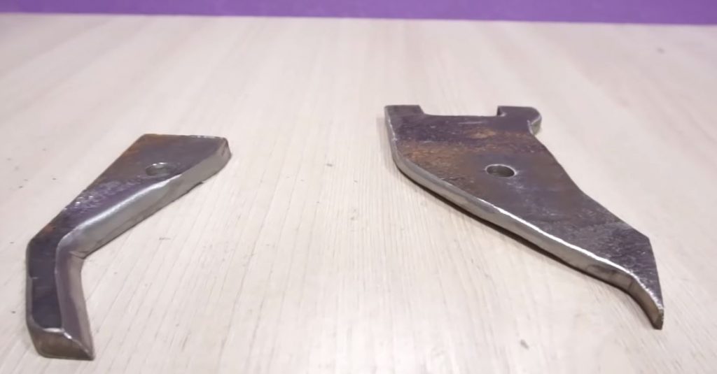 вырезаем и шлифуем неподвижный нож