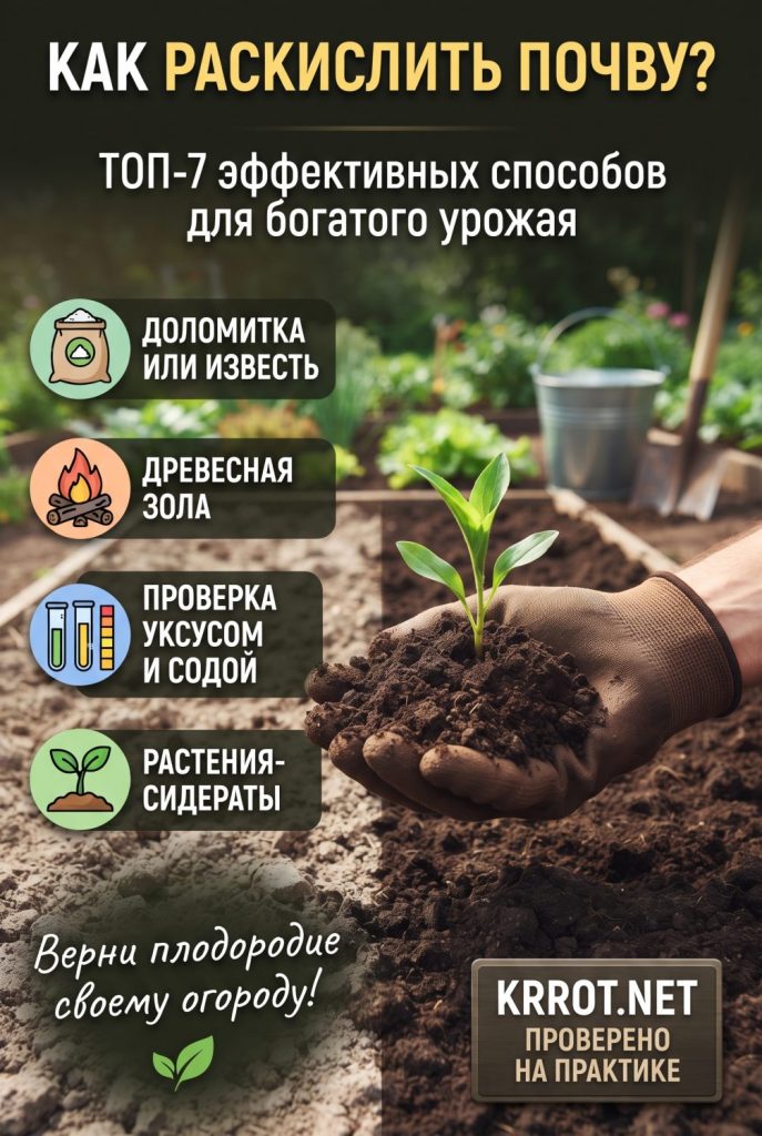 Как раскислить почву на огороде и в саду
