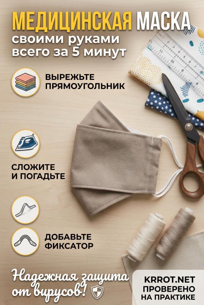 Как сделать маску медицинскую своими руками